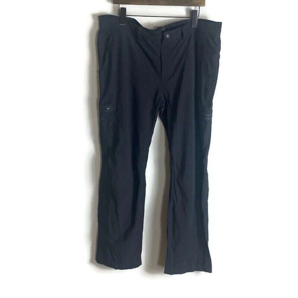 LL BEAN Mens Black Water Resistant Cresta Hiking Pants Size 40x32 Outdoors Nylon